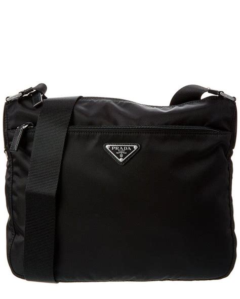 prada shoulder bag black and grey|prada vela nylon shoulder bag.